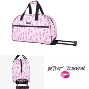 FLAMINGO Print Weekender Betsey Johnson Travel Bag